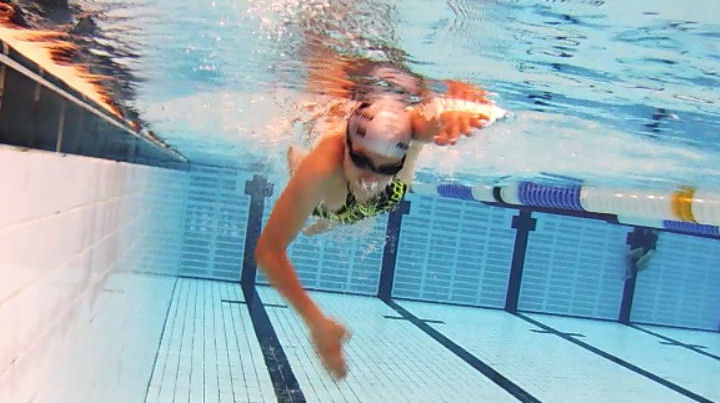 Underwater video analysis of swim technique